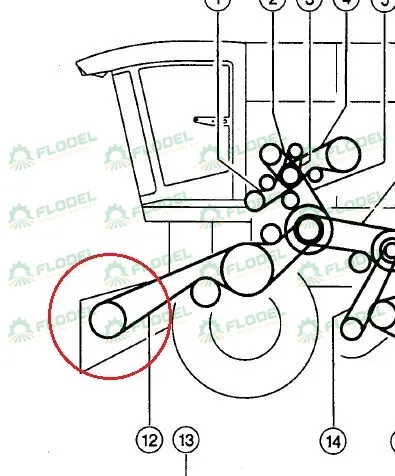 Fulie gura alimentare combina CLAAS 667545