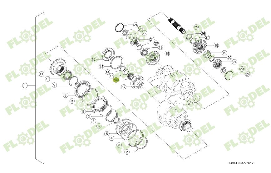 Bucsa cuplare header porumb CLAAS CONSPEED 150283