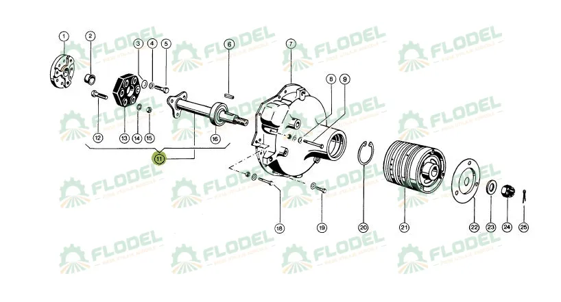 Ax motor combina CLAAS 671721