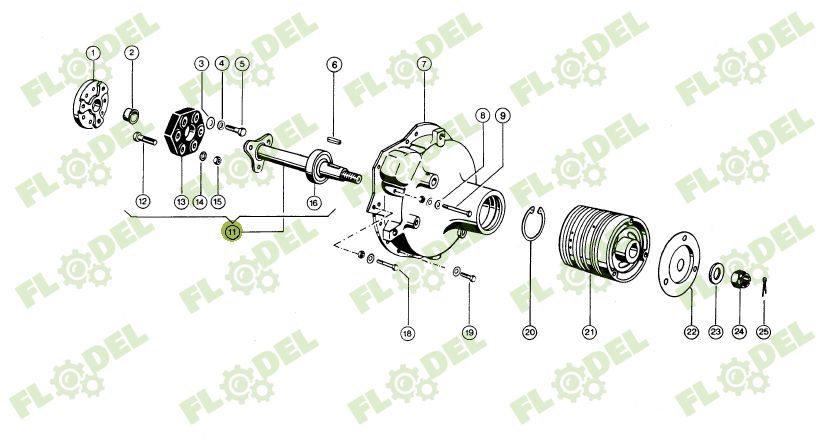 Ax motor combina CLAAS 671721