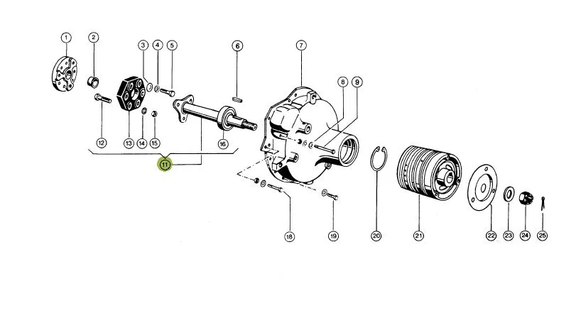 Ax motor combina CLAAS 671721