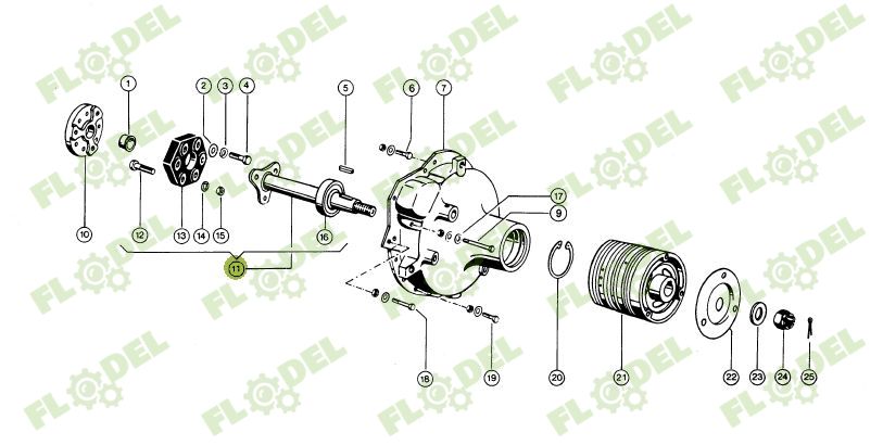 Ax motor combina CLAAS 671853