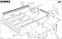 Clapeta dispersie casa sitelor combina CLAAS 687168