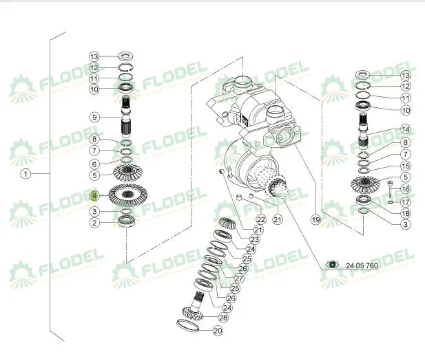 Coroana transmisie Z 43 CLAAS CONSPEED 150282