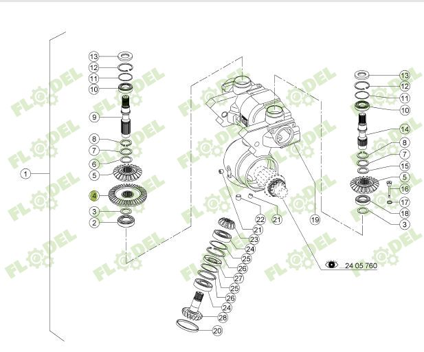 Coroana transmisie Z 43 CLAAS CONSPEED 150282