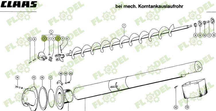 Snec / Furca articulata CLAAS 654586