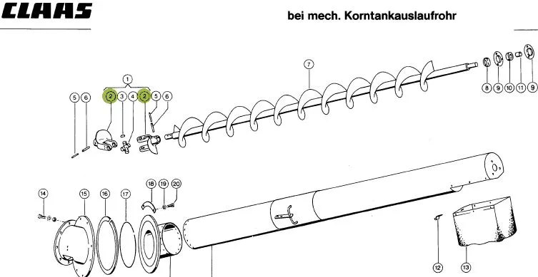 Snec / Furca articulata CLAAS 654586