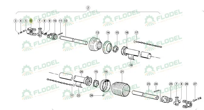 Furca cardan 21 nuturi 626313