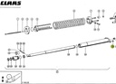 Bucsa bronz cilindru hidraulic combina CLAAS 683371
