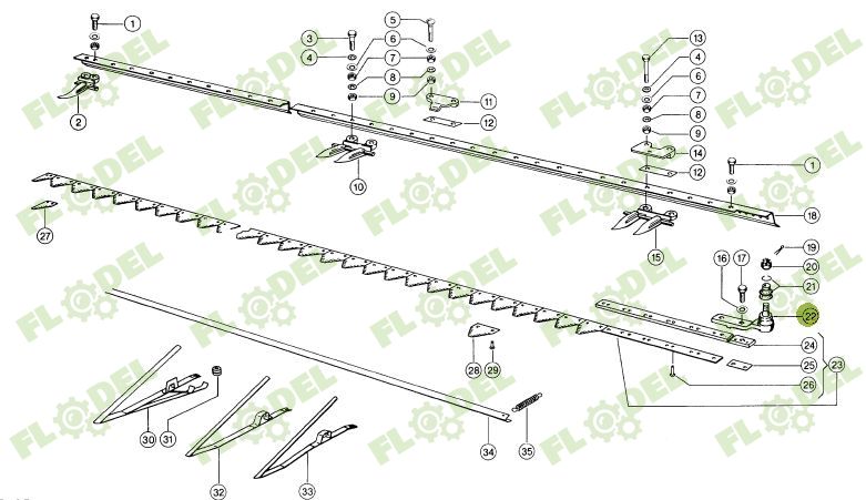 Capat bara CLAAS -172x36mm 670120