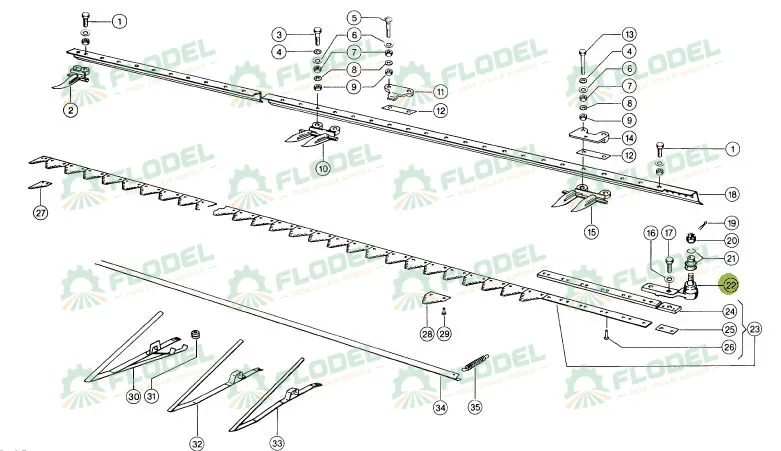 Capat bara CLAAS -172x36mm 670120