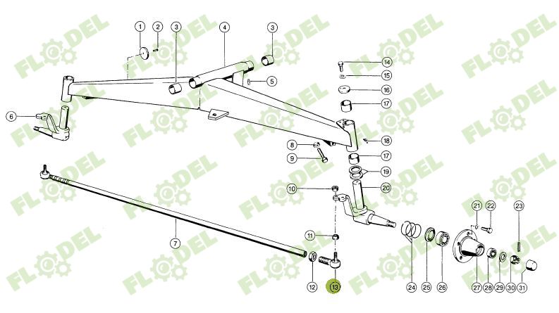 Capat de bara punte spate CLAAS - M28x1.5 633584