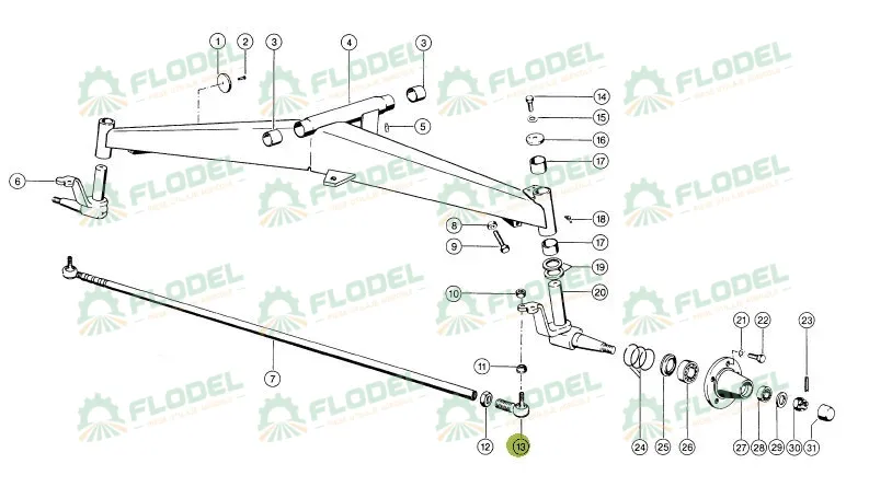 Capat de bara punte spate CLAAS - M28x1.5 633584