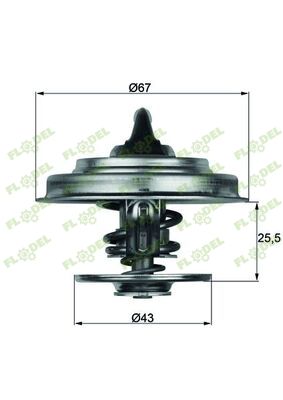 Termostat motor Mercedes Benz OM 366 001 203 39 75 MAHLE