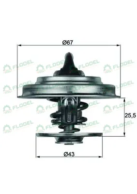 Termostat motor Mercedes Benz OM 366 001 203 39 75 MAHLE