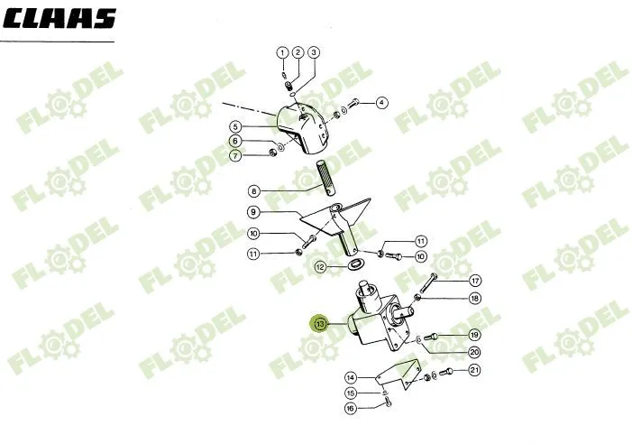 Grup complet descarcare combina CLAAS 603839 STANDARD