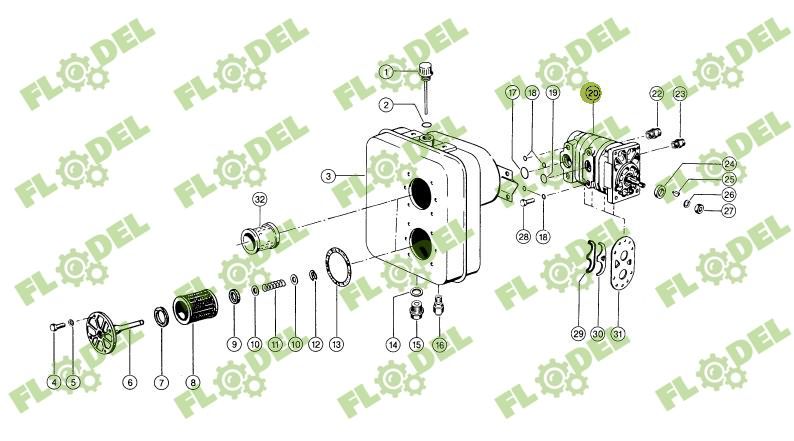 Pompa hidraulica combina CLAAS 656860 STANDARD