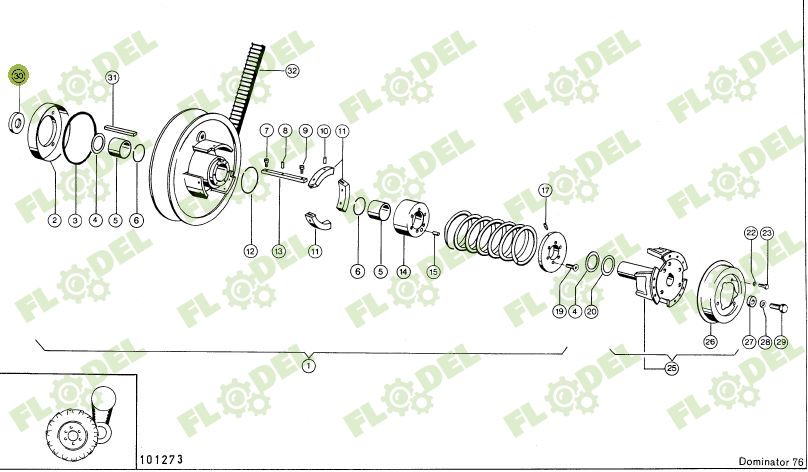 Inel de presiune variator tractiune combina CLAAS 629444 Original CLAAS