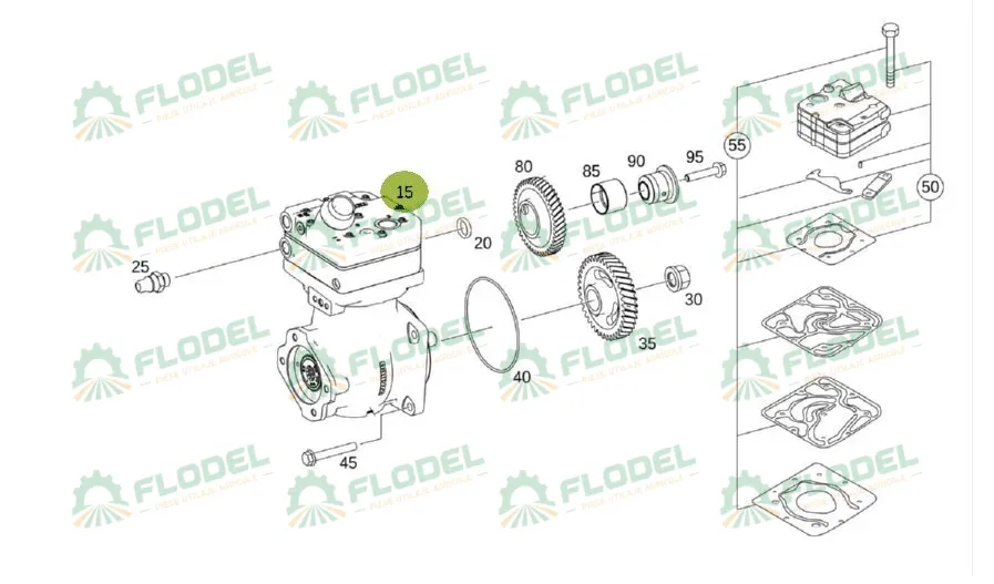 Compresor aer comprimat combina CLAAS LEXION TUCANO 996212