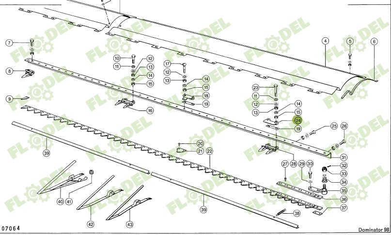 Ghidaj cutit CLAAS 108x68mm 613017