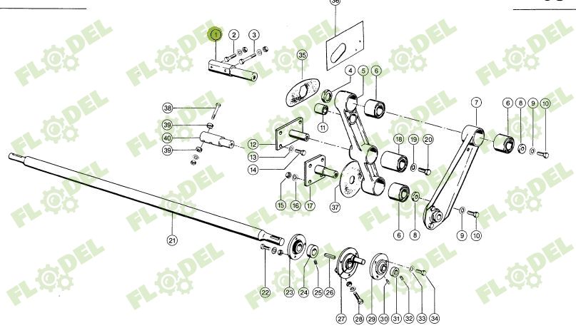 Pivot casa sitelor CLAAS 263x36mm 662187