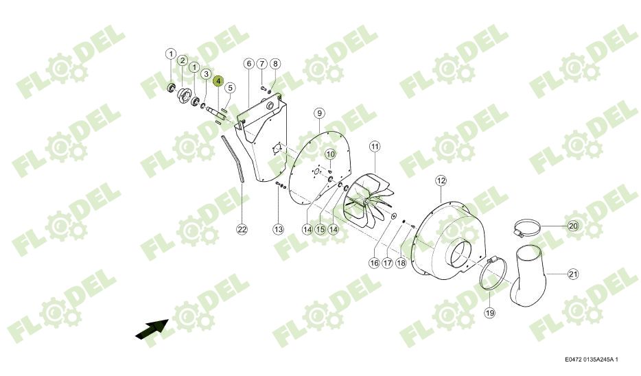 Ax cos radiator combina CLAAS 773036