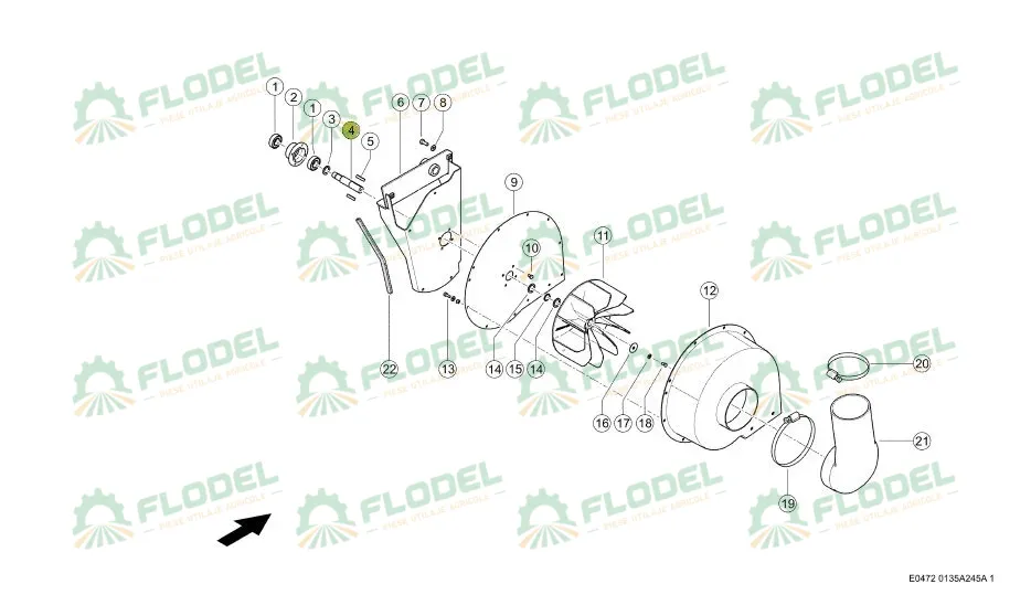 Ax cos radiator combina CLAAS 773036