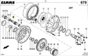 Pinion reductor roata combina CLAAS LEXION 669906