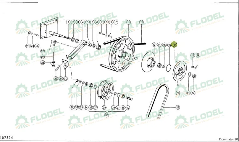 Fulie variator CLAAS 629267