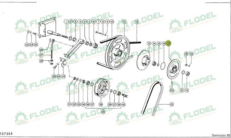 Fulie variator CLAAS 629267