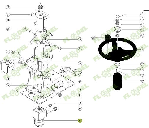 Pompa directie combina CLAAS LEXION TUCANO 683215