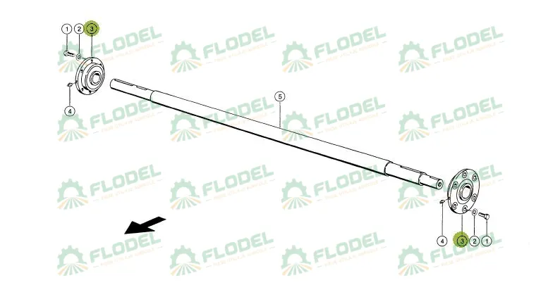 Lagar cu rulment ax rotor combina CLAAS 667404