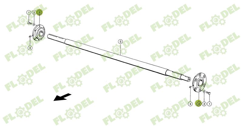 Lagar cu rulment ax rotor combina CLAAS 667404