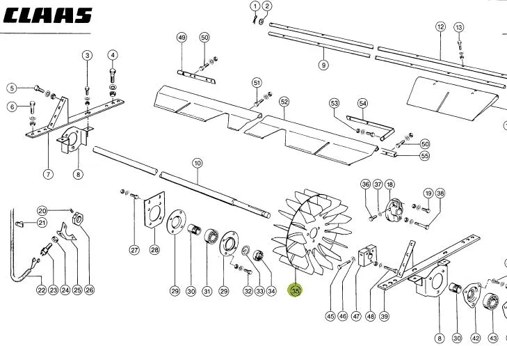 Rotor vant combina CLAAS 605059