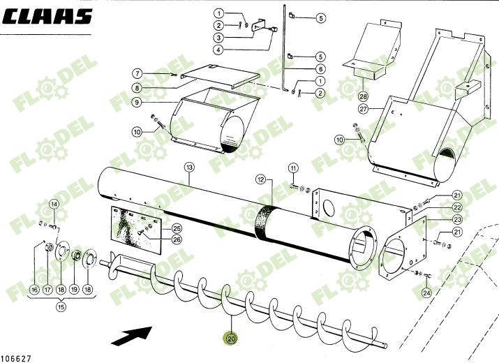 Melc retur spice combina CLAAS 687173