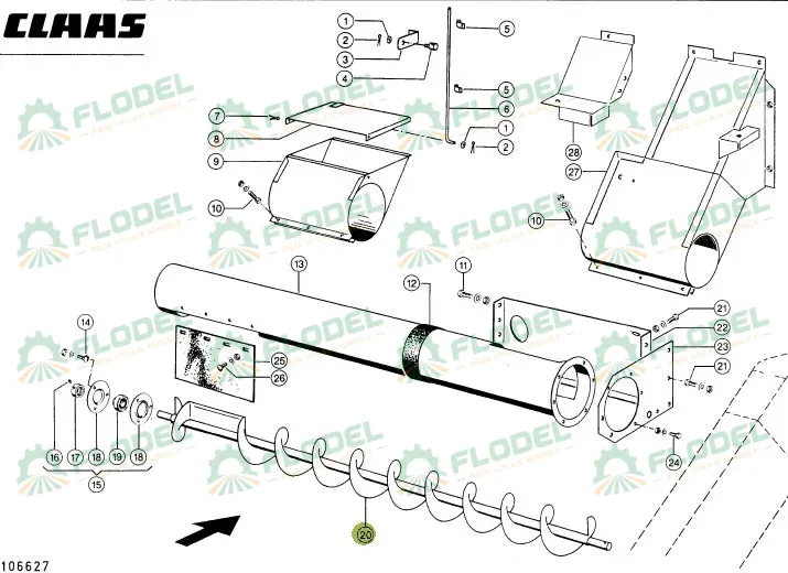 Melc retur spice combina CLAAS 687173