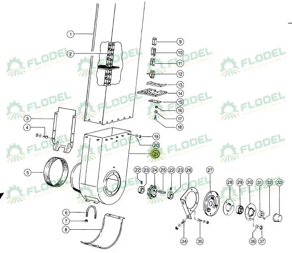 Picior elevator combina CLAAS 687330