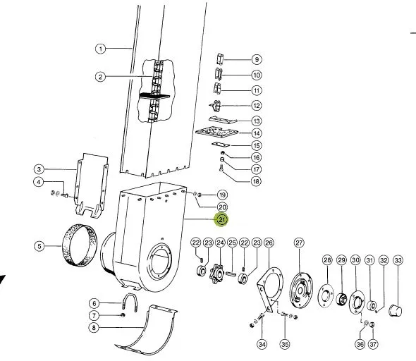 Picior elevator combina CLAAS 687330