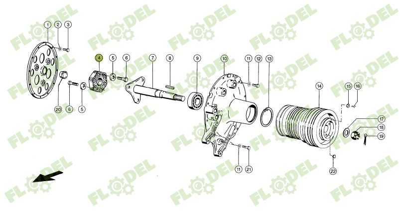 Cuplaj motor SGF calitate superioara pentru combina CLAAS  649482