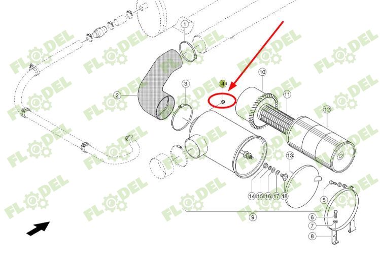Senzor filtru aer combina CLAAS 752283