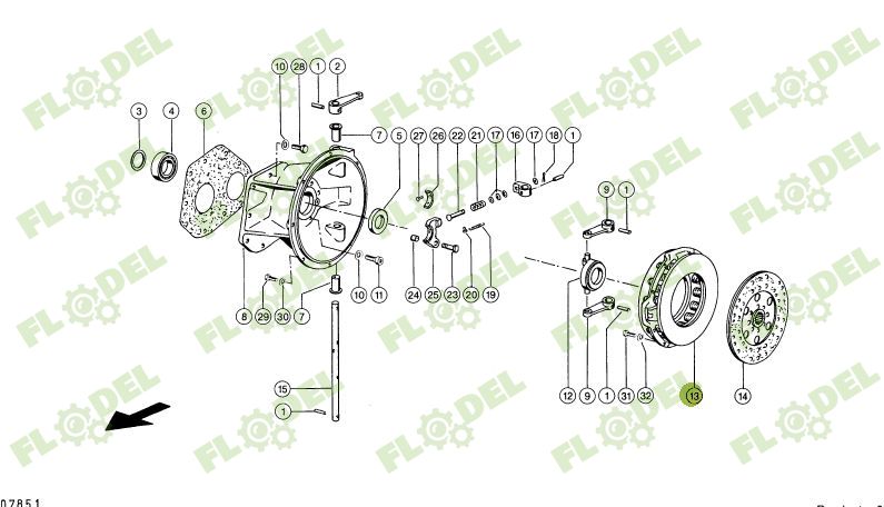 Placa de presiune tracotare CNH / CLAAS 643605