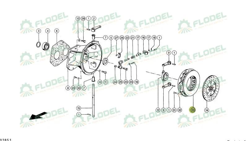 Placa de presiune tracotare CNH / CLAAS 643605