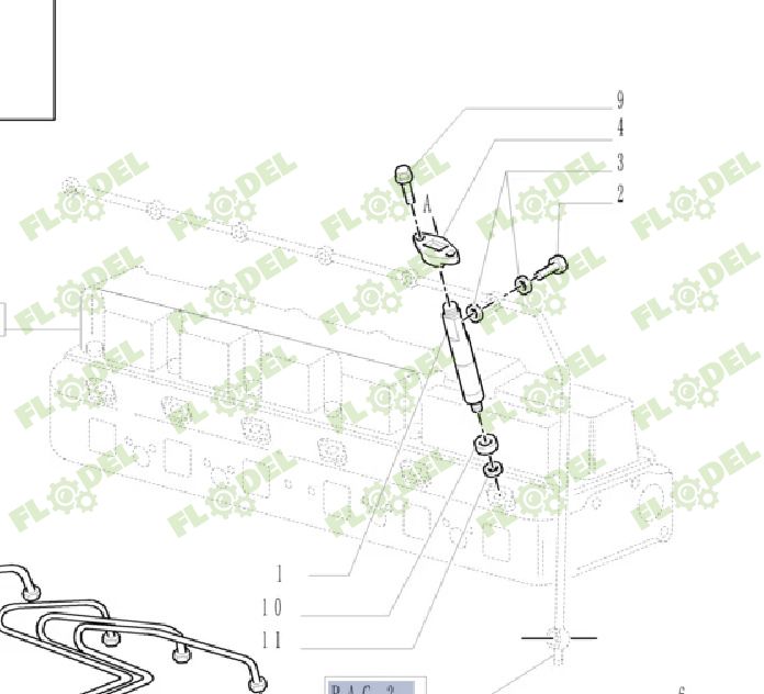 Injector complet tractor CASE-IH NEW HOLLAND 87802537 Original CNH