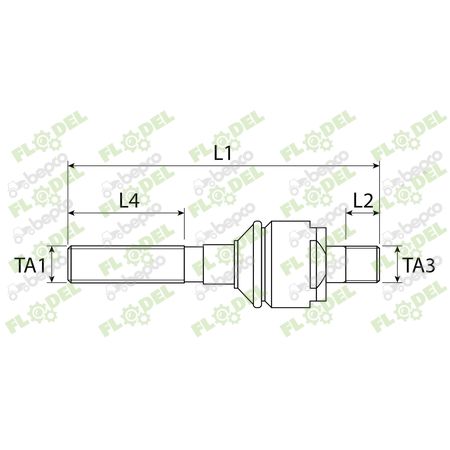Capat de bara tractor JOHN DEERE AL161341