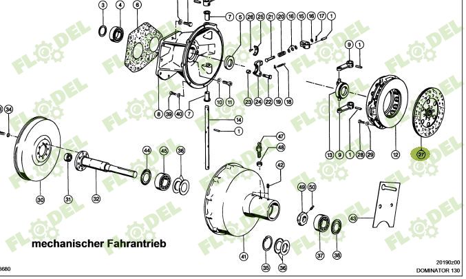 Disc ambreiaj CLAAS Dominator - 280mm 679996