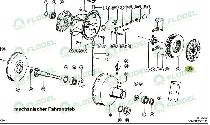 Disc ambreiaj CLAAS Dominator - 280mm 679996