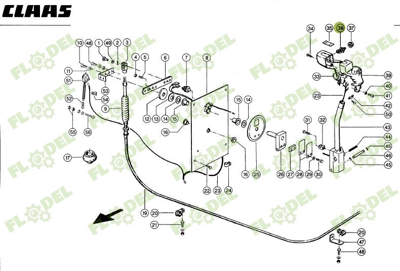 Buton mansa combina CLAAS 012703
