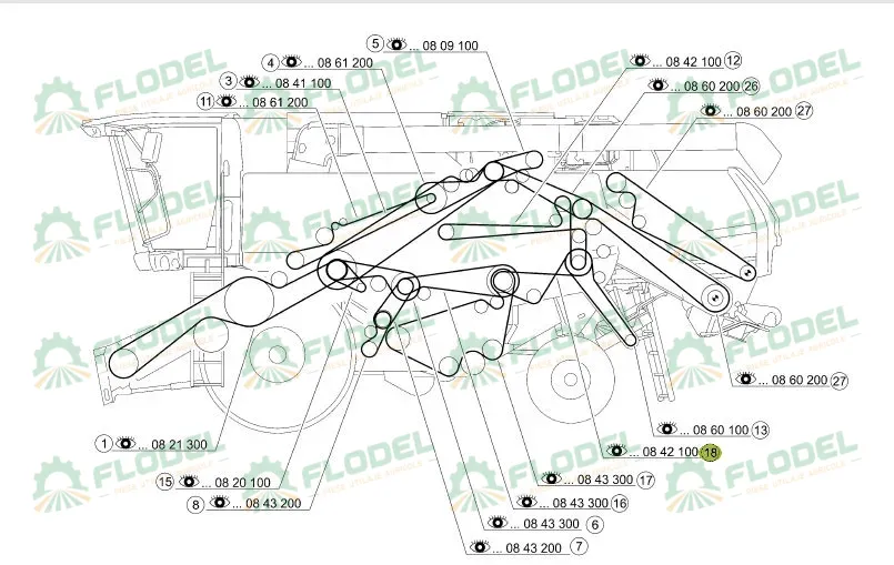 Curea combina CLAAS TUCANO 554365 GATES
