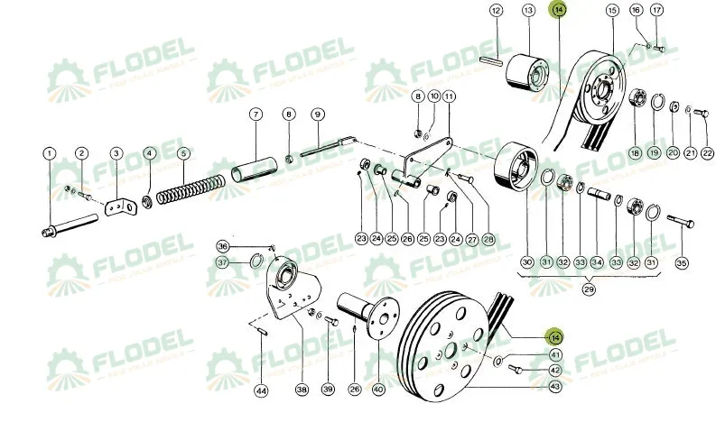 Curea 3HB combina CLAAS 692149 GATES