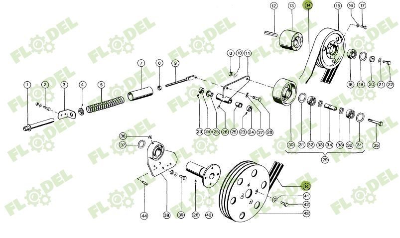 Curea 3HB combina CLAAS 692149 GATES